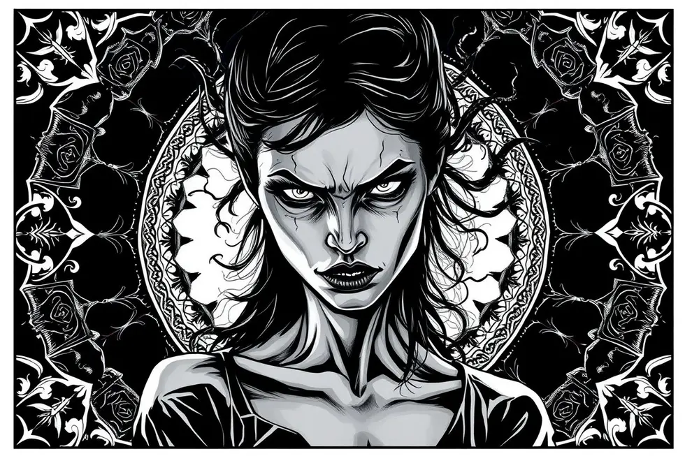 Capa de quadrinhos em preto e branco com personagem feminina misteriosa e mutações sutis, destacando o estilo de Charles Burns.