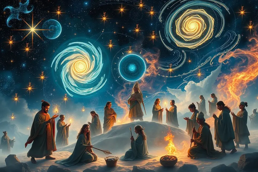 Imagem de capa sobre civilização e cosmos.